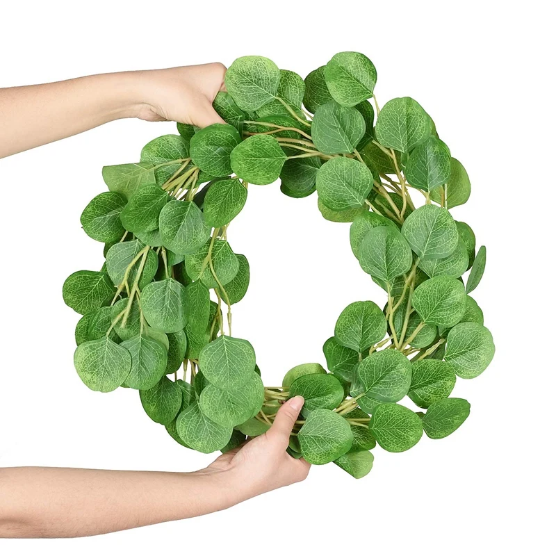 2M Artificial Eucalyptus Garland Hanging Rattan Wedding Greenery Party Backdrop Arch Wall Decor