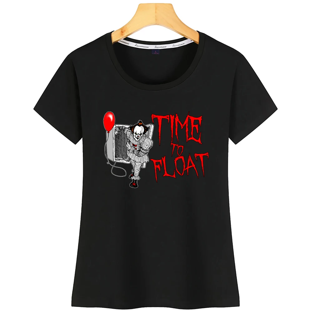Топы Футболка женская Time To Float с 34 рукавами забавная белая футболка на заказ |
