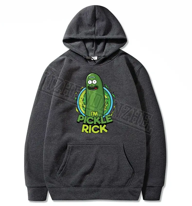 Дизайн Genius pickle толстовки с капюшоном с изображением Рика для мужчин Ricka and morty толстовки панк топы хипстер Рик и Морти Толстовка Топы