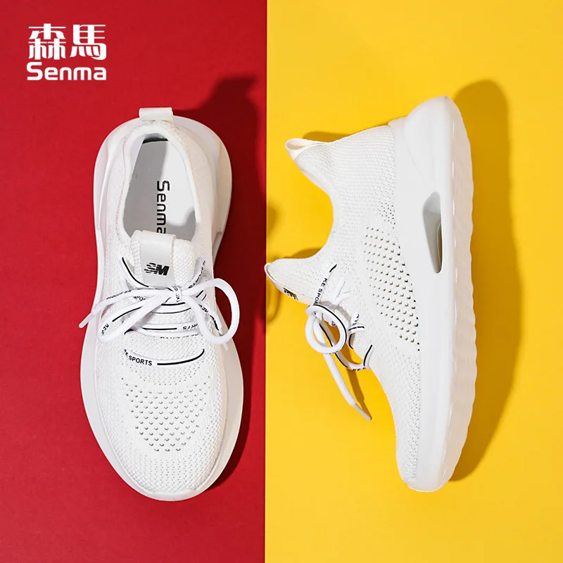

Semir All Black And White with Pattern Athletic Shoes Women's Spring Flat Anti-slip Versatile Casual Middle School Students Gym