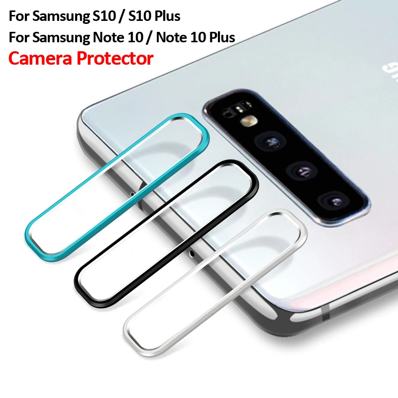 

For Samsung Galaxy Note 10 Note10 Plus Metal Protection Ring Cover For Galaxy S10 S10 Plus S10+ Camera Len Film Screen Protector