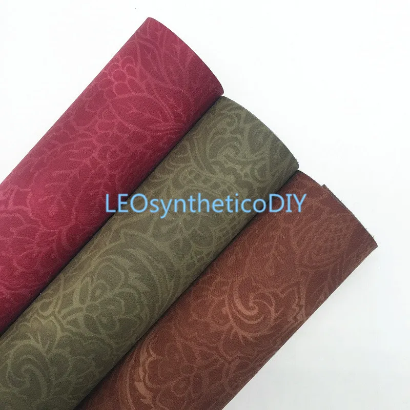 Synthetic Leather Sheets Faux Leather Sheets 1pc 21x29cm Flowers Embossed Faux Aliexpress