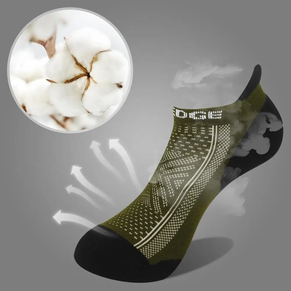 Yuedge men's deodorant sweatwicking comfortable and breathable padded cotton socks for sports, leisure and running outdoor socks