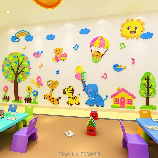 Kindergarten Wall Decoration Children Room Decoration Acrylic ...