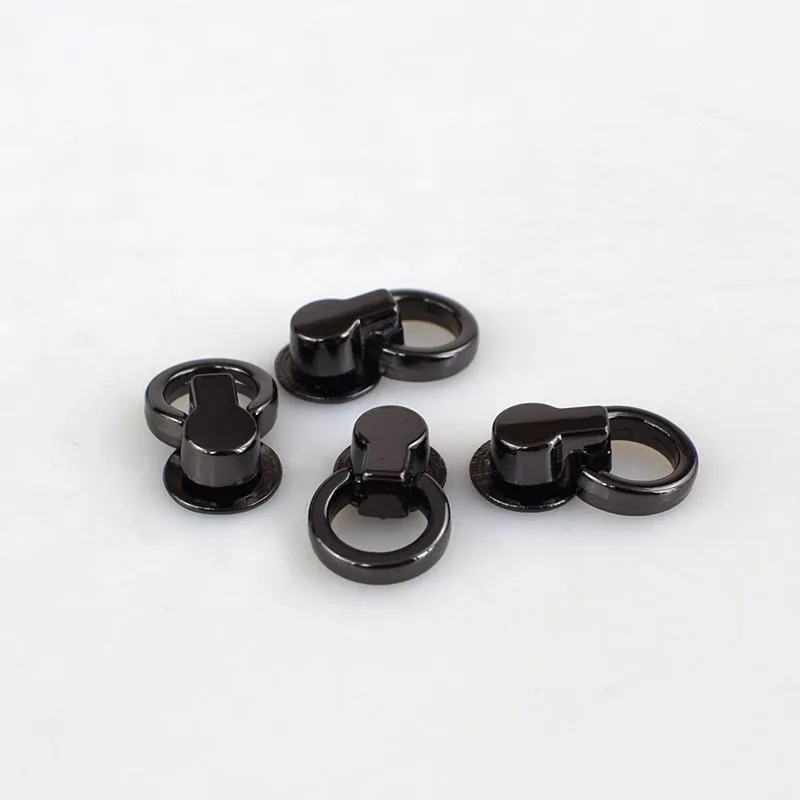 Gunblack 20шт/50 шт сумка ручка поворотный заклепки винт Сумочка декоративные кнопки шпильки гвоздь заклепки металлические пряжки защелкивающийся крючок Сделай Сам Кожа ремесло - Цвет: Gunblack
