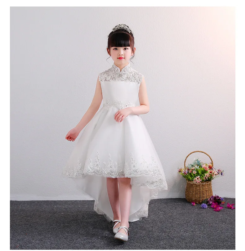 Girls Performance Clothing CHILDREN'S Dress Tailing Princess Skirt Small Host Catwalks Formal Dress Piano Costume