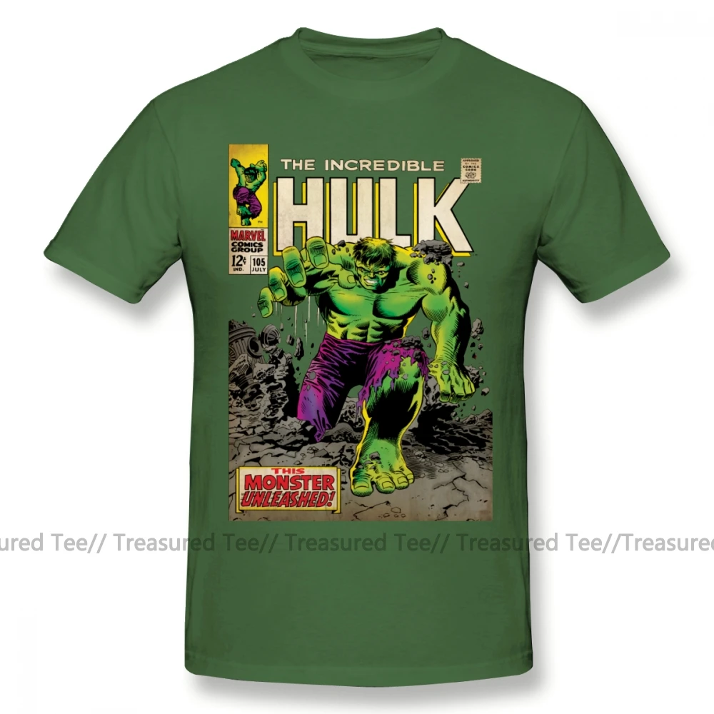 Халк футболка Невероятный Халк футболка с персонажами из комиксов потрясающая Базовая футболка 100 хлопок Принт ХХХ человек короткий рукав Футболка - Цвет: Army Green