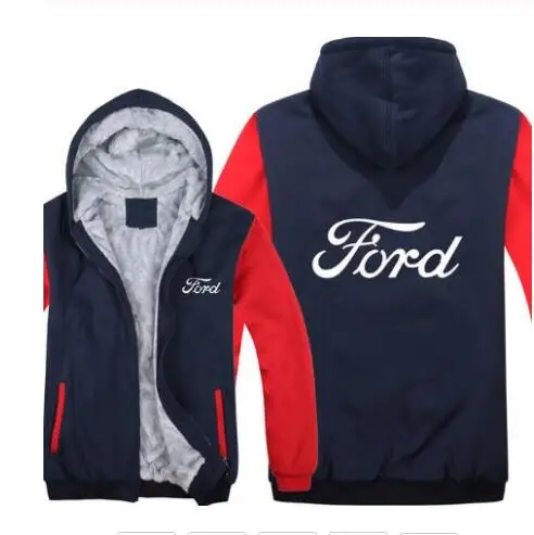 Новинка, высокое качество, S-5XL для Ford, толстовки, зимняя мужская куртка, модная, повседневная, шерсть, подкладка, флис, Ford, толстовки, пуловер, Мужское пальто