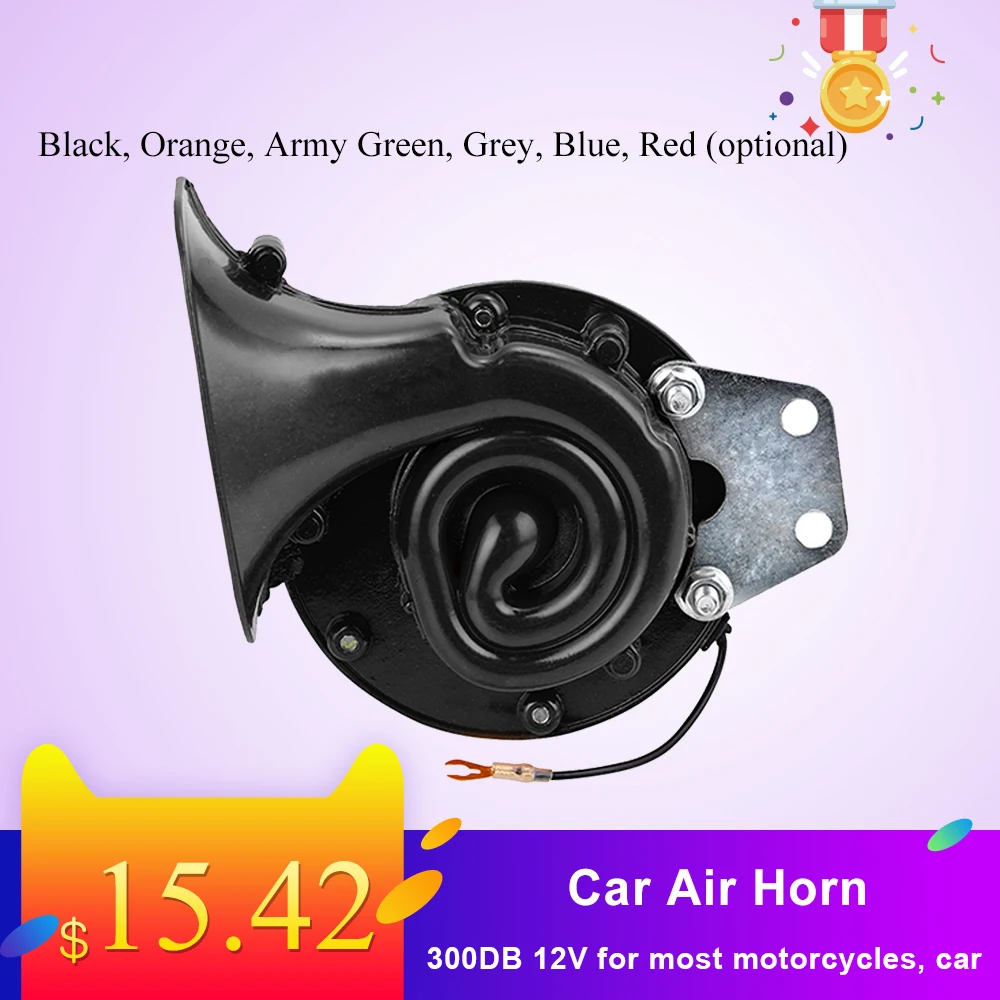 Универсальный громкий автомобильный клаксон дБ 12 В Электрический с улиткой для