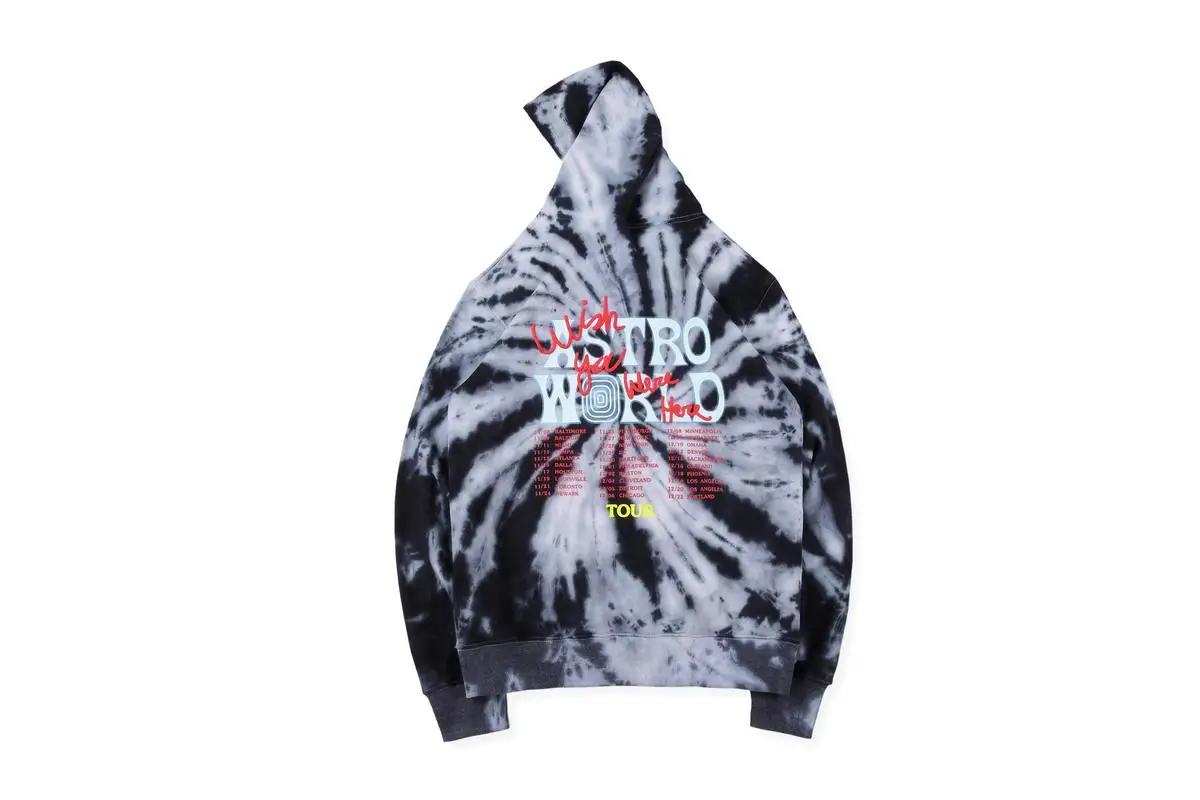 19SS Трэвиса Скотта астромира черная дыра вихревая Толстовка Kanye lightning хип-хоп