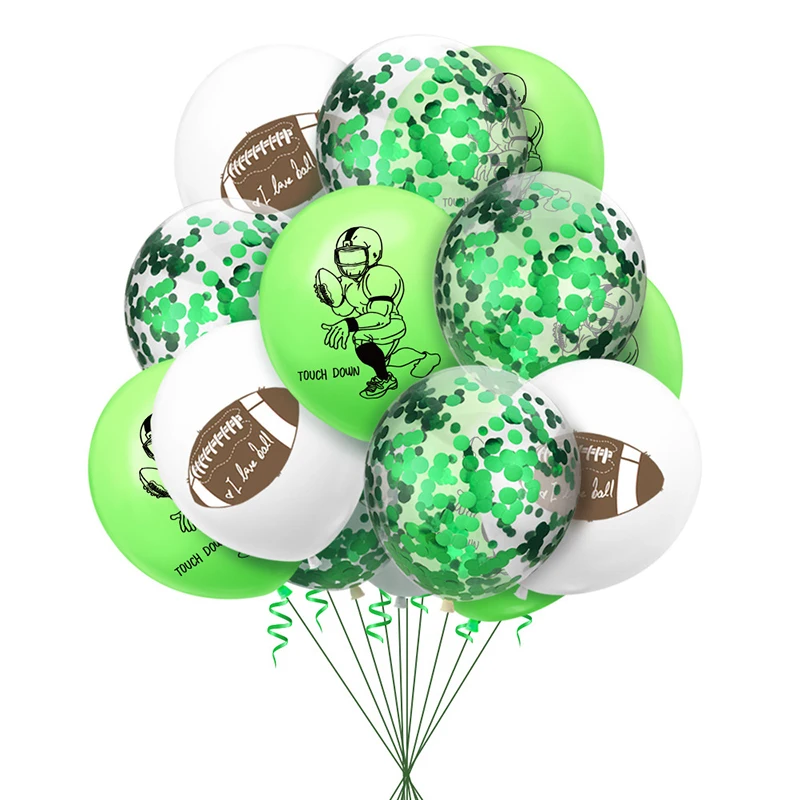 Football Balloons Nugby Ballon Sports Theme Baby Shower Supplies Birthday Party Balons Decoration Adult 12&quot | Дом и сад