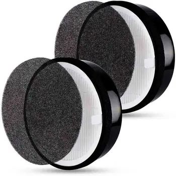 

2 Packs air purifier filter replacement HEPA Activated Carbon Filters for Levoit LV-H132 Air Cleaner , Removes Odors