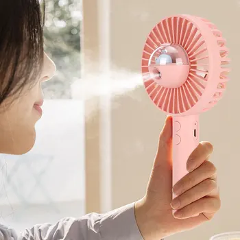 

Portable ABS 10ml Water Tank Mini Handy Mist Spray Fan Cooling Air Conditioning Humidifier Skin Care Mist Spray