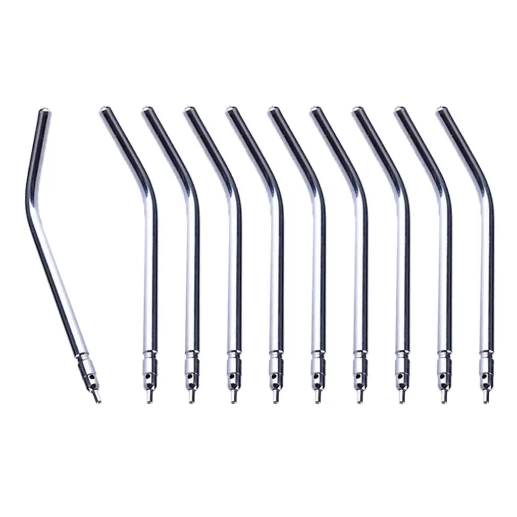 10 Piece  Air Water Triple 3-Way Spray Syringe Handpiece Nozzle Alloy Tips Tube Quick-Change Light Weigt