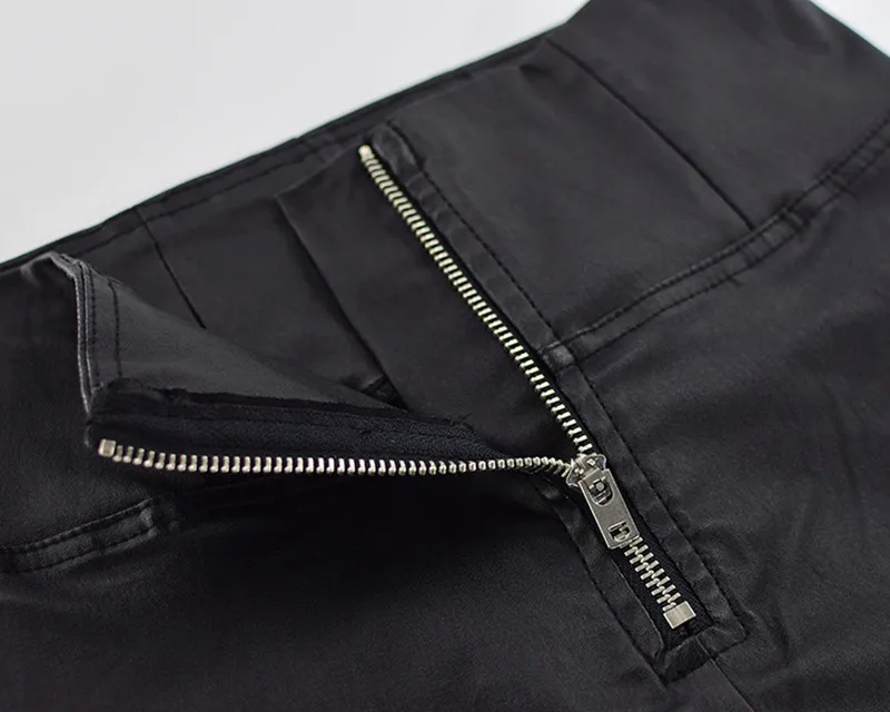 Имитация из искусственной кожи с покрытием из ткани с высокой талией, джинсы в винтажном стиле для женщин персик пуш-ап бедра узкие джинсовые штаны черный размера плюс джинсы для женщин
