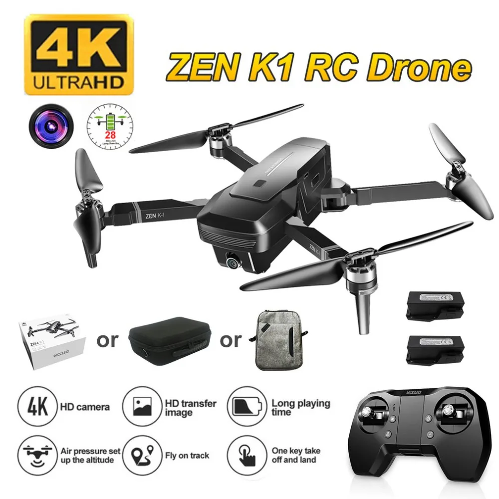 Visuo ZEN K1 gps Радиоуправляемый Дрон с 4K HD двойной камерой управление жестами 5G Wifi FPV Бесщеточный двигатель полёт 2,4G Дрон