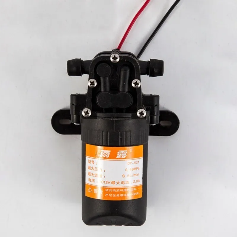 DC 12 V 70PSI 3.5L/min сельскохозяйственный Электрический водяной насос черный микро высокого давления мембранный насос водяного опрыскивателя Автомойка 12 V