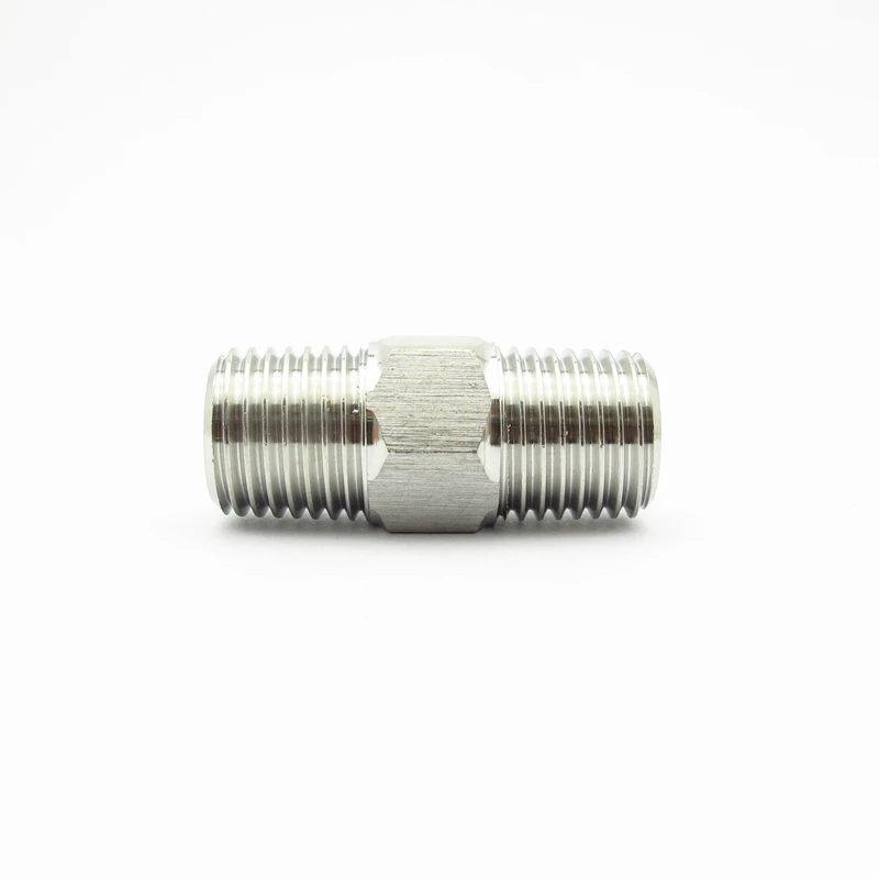 1/" 1/4" 3/" 1/2" 3/" 1" NPT наружная резьба 304 из нержавеющей стали шестигранный ниппель, устойчивый к высокому давлению фитинг для труб