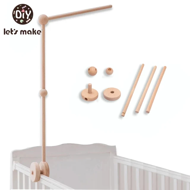 let's make Baby Rattles Bracket Holder Arm Used For Hanging Bed Bell Baby Toys Crib Toy For 0-12 Month Baby New 1