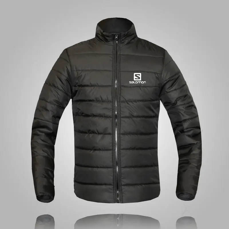 

Print 2019 Men Cotton Padded Winter Jacket Coat mens warm jacket Stand Collar Zipper Thick Coat Men Down Parka