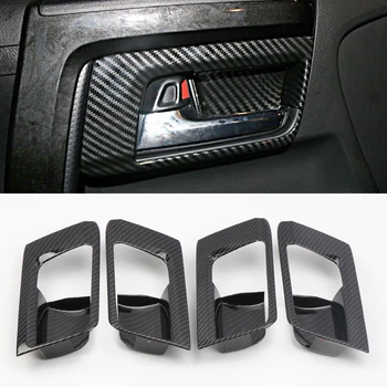 

For Toyota 4Runner 2010-2019 accessories ABS Carbon Fiber Style Interior Car Door Handle Bowl Cover Trim 4pcs