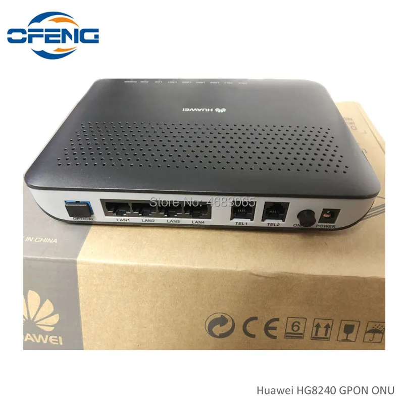 gpon терминал huawei hg8240 4FE+ 2POTS волоконно-оптический ont низкая цена Совместимость с huawei MA5680T olt