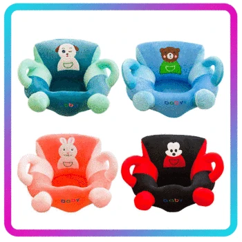

Baby Sofa Support Seat Cover Plush Chair Learning To Sit Comfortable Toddler Nest Puff Washable Without Filler Cradle Sofa Chair