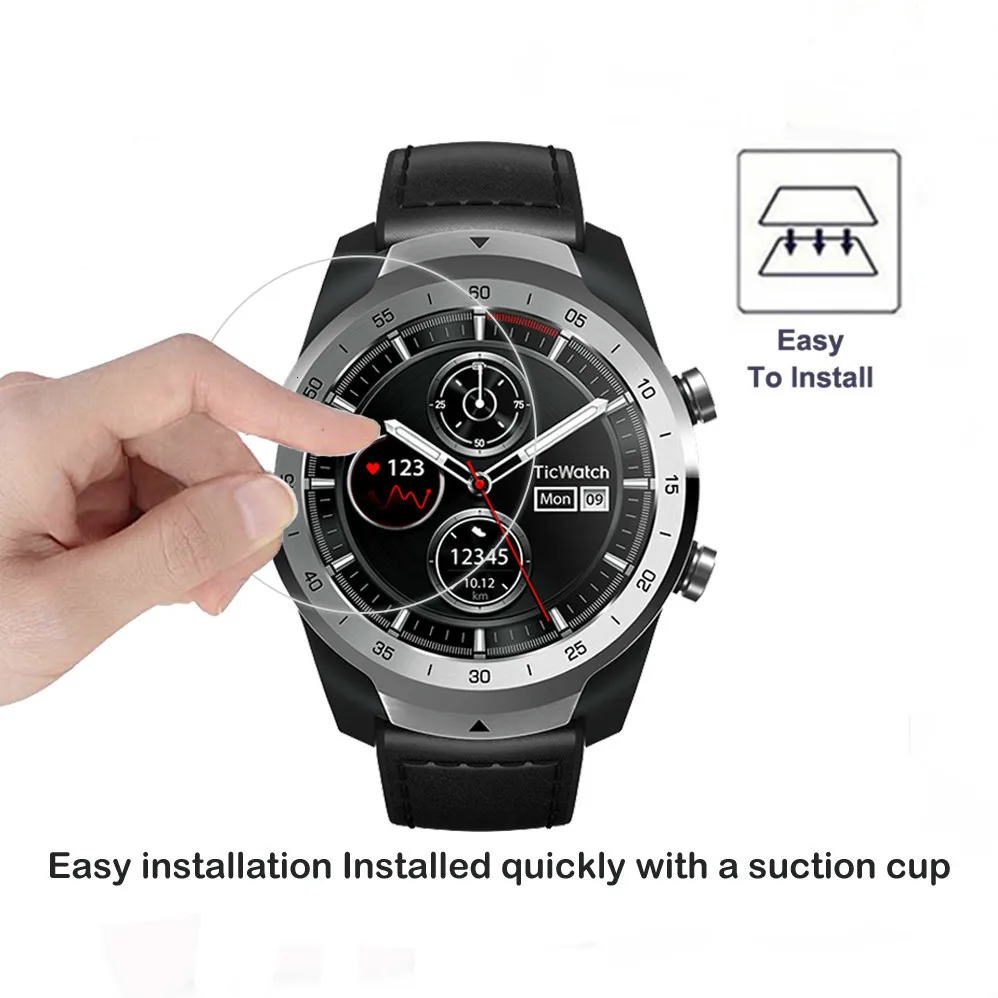 Для смарт-часов Ticwatch Pro 0,3 мм 2.5D 9H прозрачное закаленное стекло Защита экрана против царапин Смарт-часы, пленка для Tic Watch2 pro