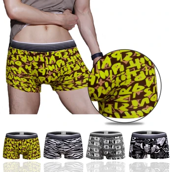 

New 2019 Men Male Fashion Underwear Sexy Pouch Bulge Boxer Soft Solid Cotton Panties Underpants Trunks Shorts Boxers Breathable