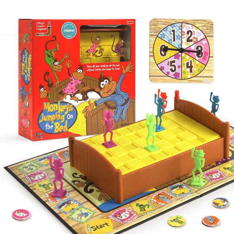 MiDeer Mi Deer Five Monkey, детская настольная игра на ночь с изображением обезьяны, батута, с цифрами, для родителей и детей