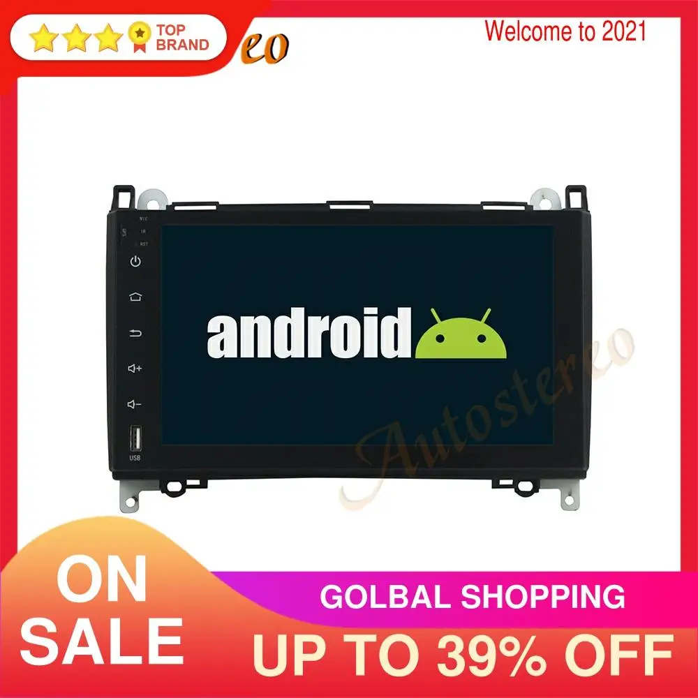 Автомагнитола на Android 9 4 ГБ 8 ядер без DVD-плеера GPS-навигация для Mercedes Benz