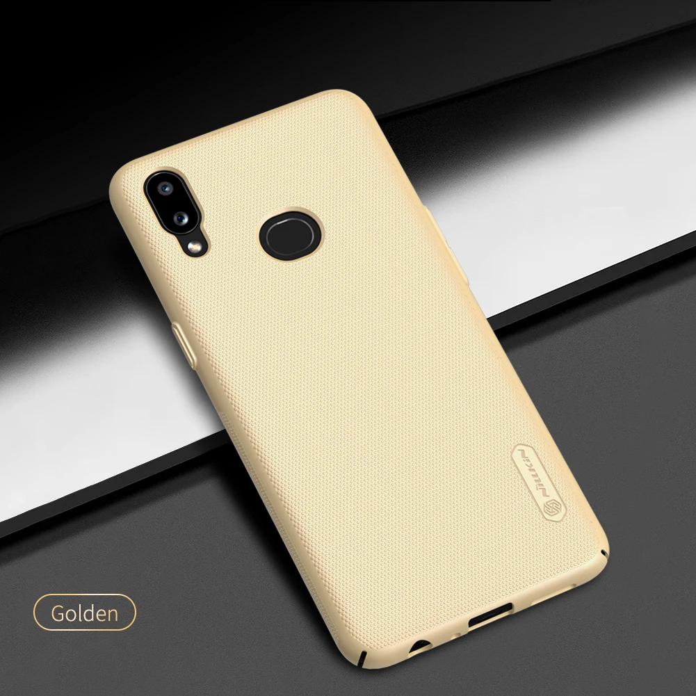 NILLKIN Супер Матовый щит для samsung Galaxy A10s матовая твердая задняя крышка с розничной упаковкой анти-телефон с распознаванием отпечатка пальца сумка чехол