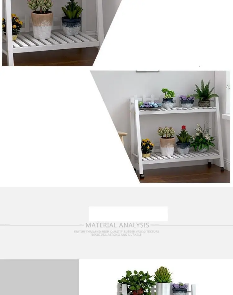 Madera Etagere Планте Rak Bunga Balkon для горшка Saksi Standi Крытый открытый балкон Цветочная полка Stojak Na Kwiaty подставка для растений