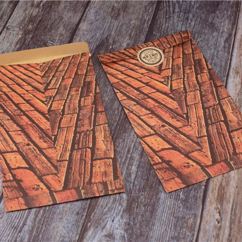 1Pcs Vintage Envelope Creative Kraft Paper Envelopes DIY Decorative Envelope Small Paper School Office Supplies