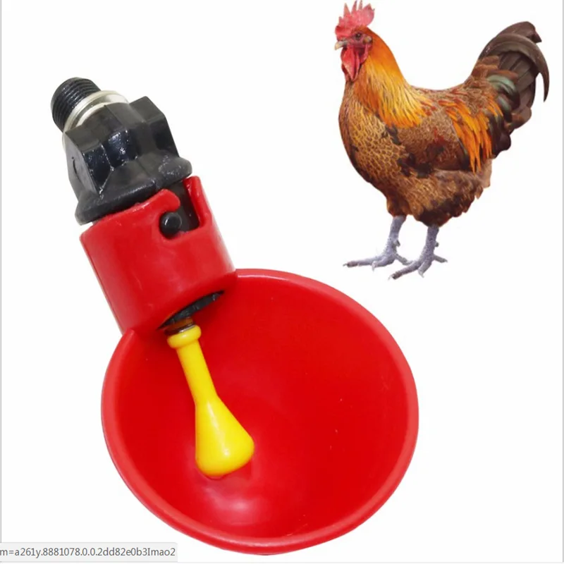Taza de agua para pezón de pollo, fuentes de agua, cuenco de agua para pájaros, vasos bebederos para patio trasero, pollo, aterciopelado, herramienta de riego de aves de corral, 10 Uds.