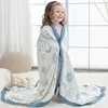 120x150cm 4 and 6 Layers Bamboo Fiber Muslin Swaddle Baby Blankets Wrap Newborn Baby Kids Bath Towel Children Sleeping Blanket 2