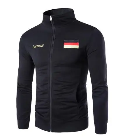 Новинка, Chandal Hombre, Мужская толстовка, мужской брендовый кардиган, на молнии, толстовка,, с рукавом, одноцветная, толстовки, M-xxl - Цвет: Черный