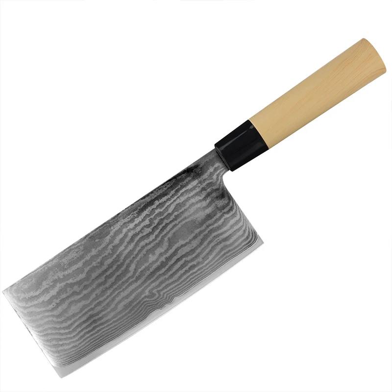 Kitchen Chef Knives 9CR18MOV Damascus Steel Fish&Meat Carving Slicing Nakiri Paring vegetable Knife with Low Price