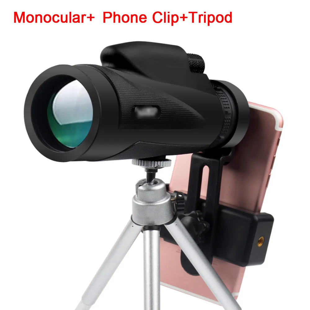 all accessories Powerful telescopes night vision monocular 50x60 zoom optical spyglass monocle for tourism birdwatch sniper hunting spot scope - Цвет: all accessories