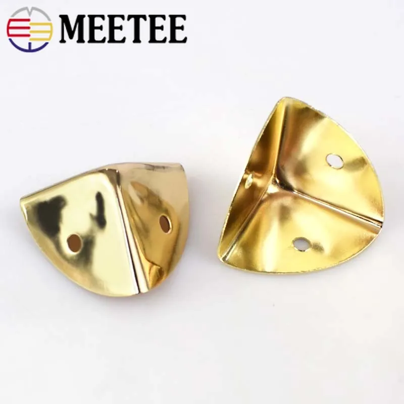 Meetee 4/10pcs Metal Buckle Buttons Bag Corner Fasteners Clasps