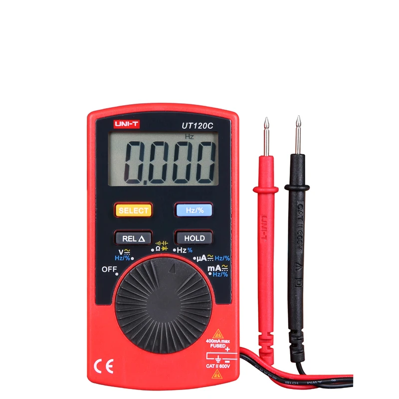 UNI-T UT120A UT120B UT120C Цифровой мультиметр 4000 счетчик дисплей Автоматический диапазон мультитестер постоянного тока измерители напряжения Тестеры мультиметр 4,9