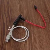 sata כבל ממיר SATA / PATA / IDE כונן USB 2.0 כבל ממיר ממיר עבור HDD 2.5" 3.5" עם AC מתח חיצוני Power Adapter (4)