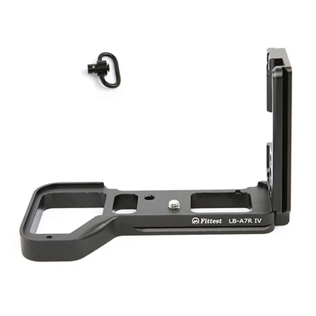 L Bracket strap ring Для sony Alpha 7RIV ILCE-7RM4 A7RM4 камера с холодным башмаком Pro вертикальный l-образный кронштейн штатив БЫСТРОРАЗЪЕМНАЯ пластина база - Цвет: L Bracket strap ring