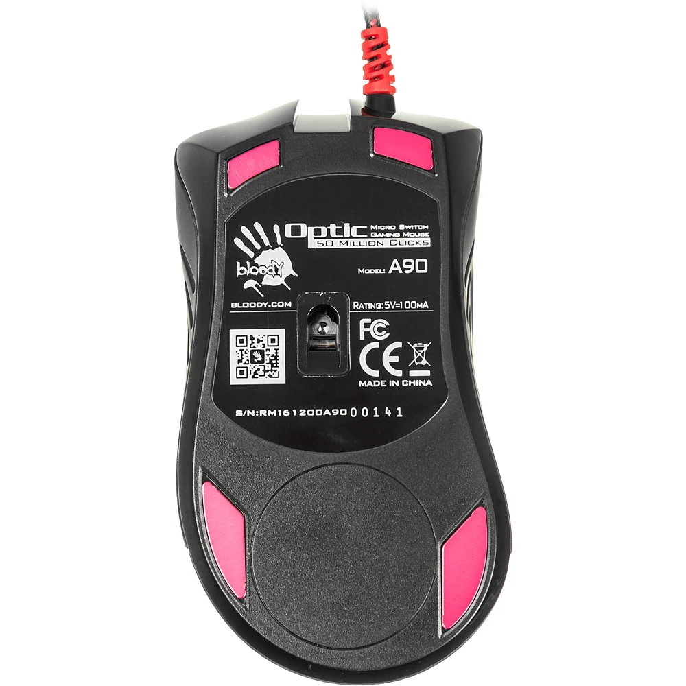 Мышь A4 Bloody A9081 черный оптическая(4000dpi) USB2.0 игровая(8but