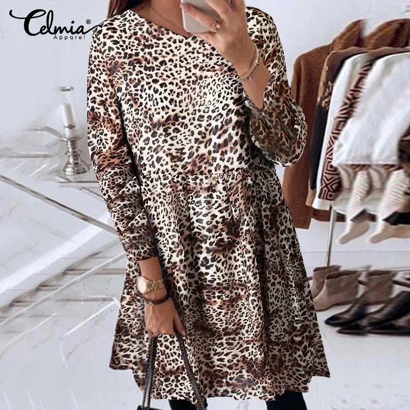 plus size leopard print shirt dress