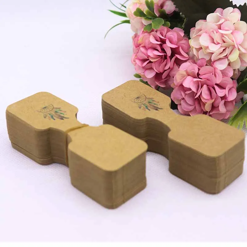 same as pic Новое 50 шт./партия 3,5*9 см Новое Ожерелье Подвеска-открытка/заколка для волос DIY ожерелье карта украшение с индивидуальным логотипом карта 300gsm бумажный картон - Цвет: same as pic