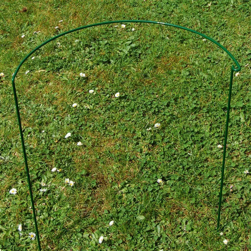 2 Pcs Flower Plant Support Stakes Semi Circular Metal Frame Professional for Garden MDJ998