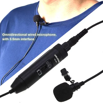 

3.5mm Audio Clip On Lapel Laptop Professional Hands Free Interview Lavalier Microphone Smartphone Camera Omnidirectional Mini