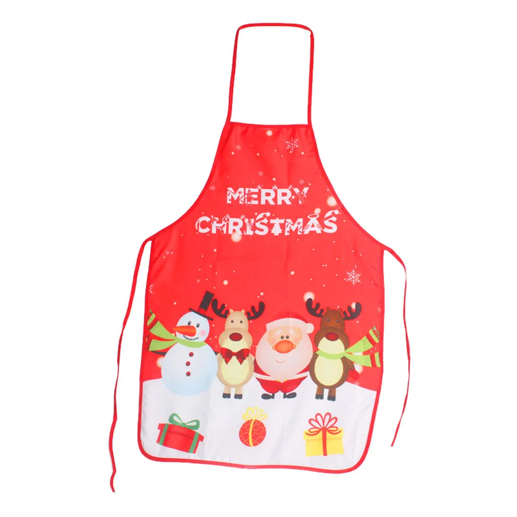 Santa Claus Apron Personality Novelty Ornament Kitchen Home Christmas Apron - Цвет: A