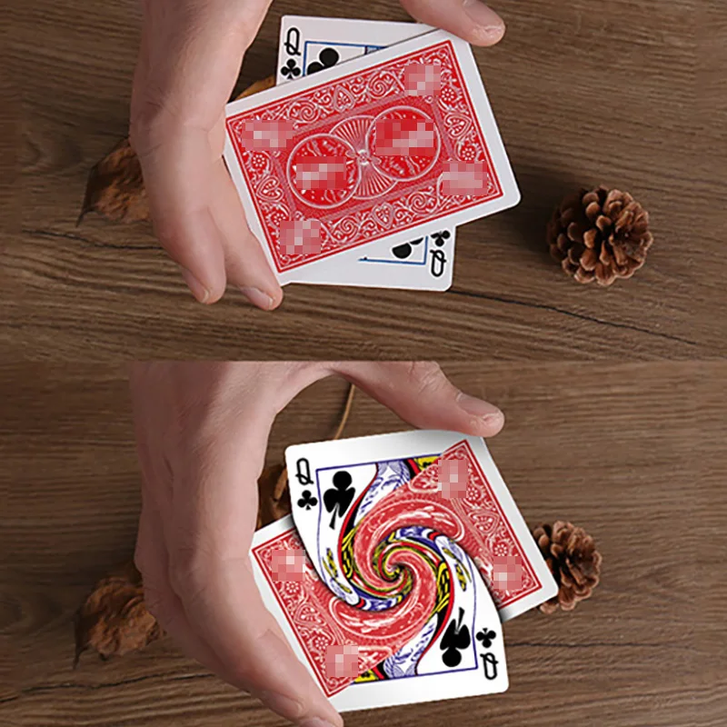 Vortex by Dan Harlan Magic Tricks Magician Close Up Street Illusions Gimmick Mentalism Playing Card Connected Poker Change Magia